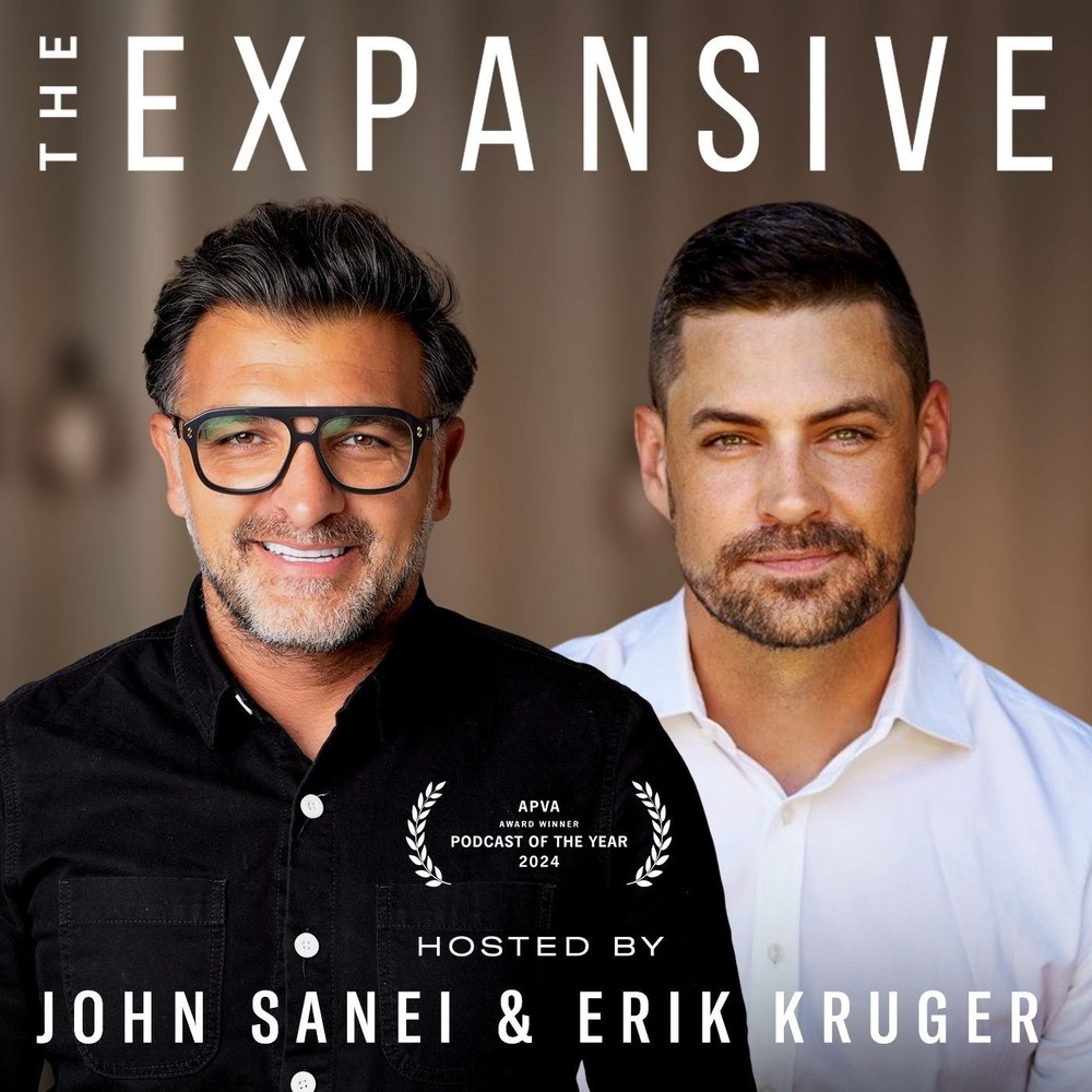 The Expansive podcast cover art with John Sanei and Erik Kruger